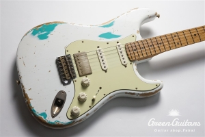 Xotic XSC-2 - Olympic White over Seafoam Green / Heavy Aged / Alder