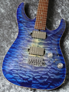 Ts Guitars 【ショップゾーン S04】DST-Pro24 Carved 5A Quilt Maple Honduras Mahogany Aqua Violet Glow 