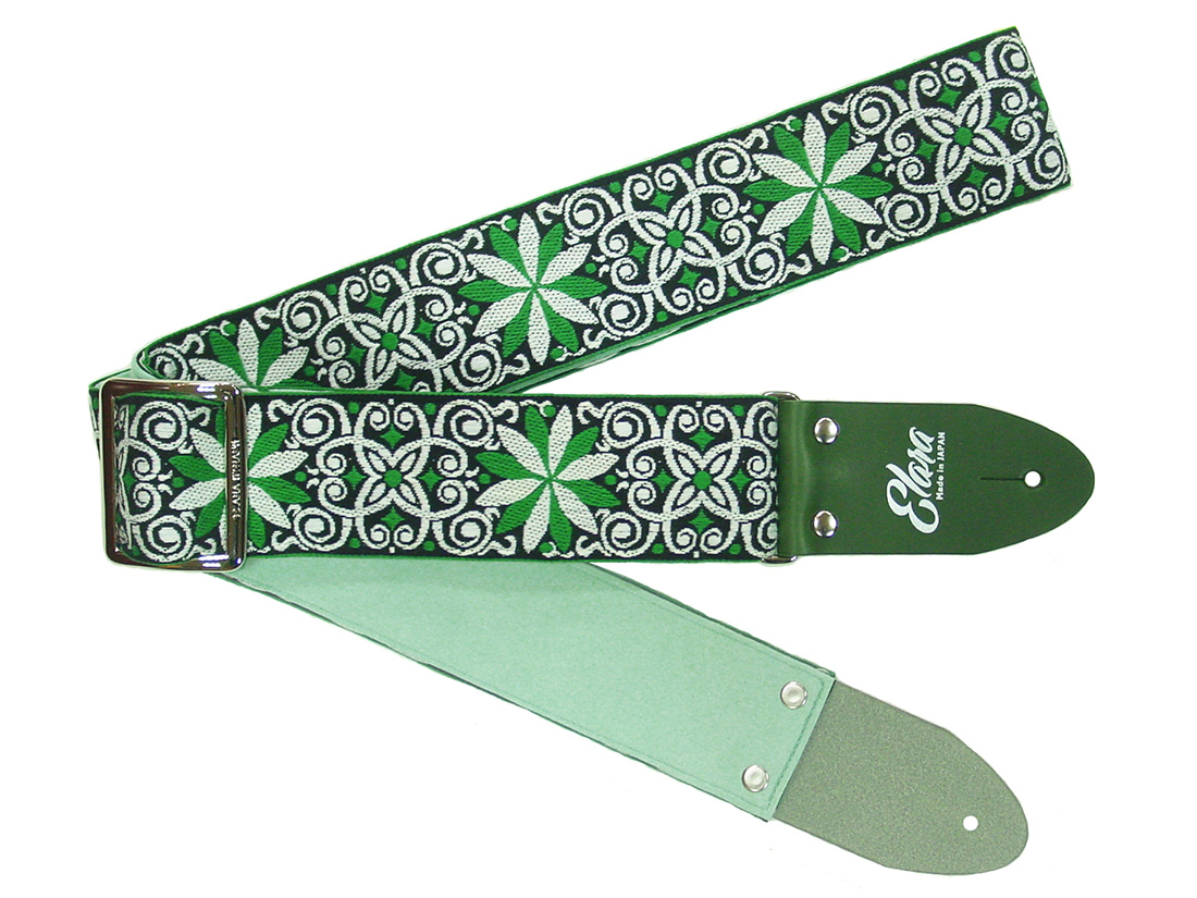 Elara Straps Plain Pinwheel Zinnia Green Ultrasuede