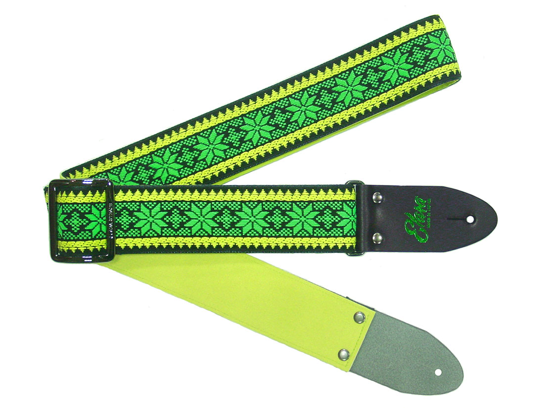 Elara Straps Silent Poinsettia Acid Green Ultrasuede