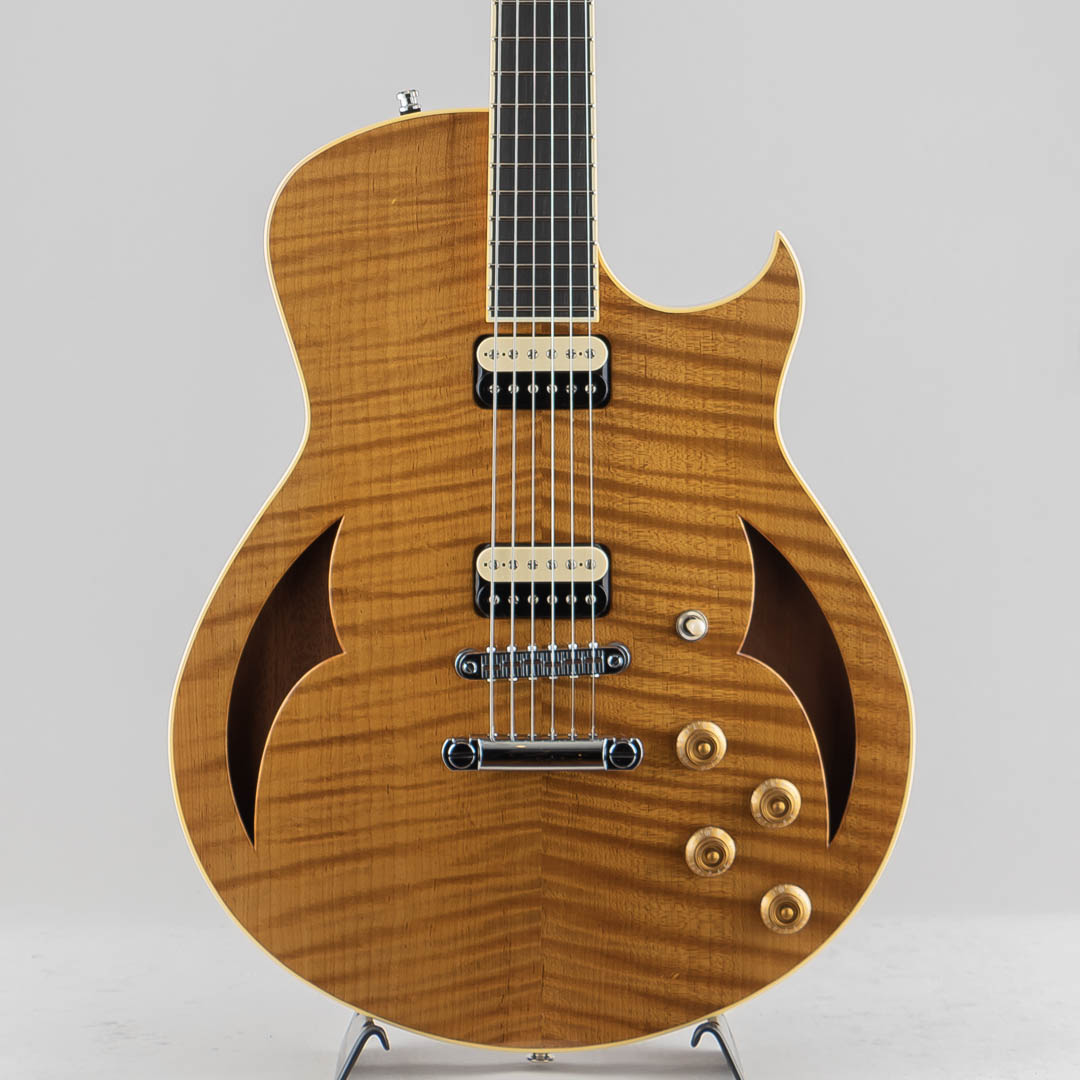 Marchione Guitars Semi-Hollow 59Burst Torrefied Silver Maple Hondurus Mahogany Deepcutaway Amber Yellow